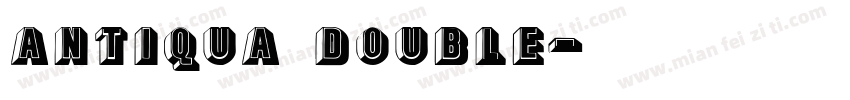 Antiqua Double字体转换